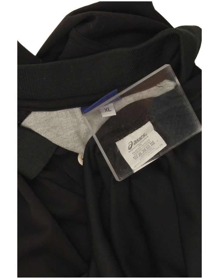 Asics Polo Homme XL Noir Polyester