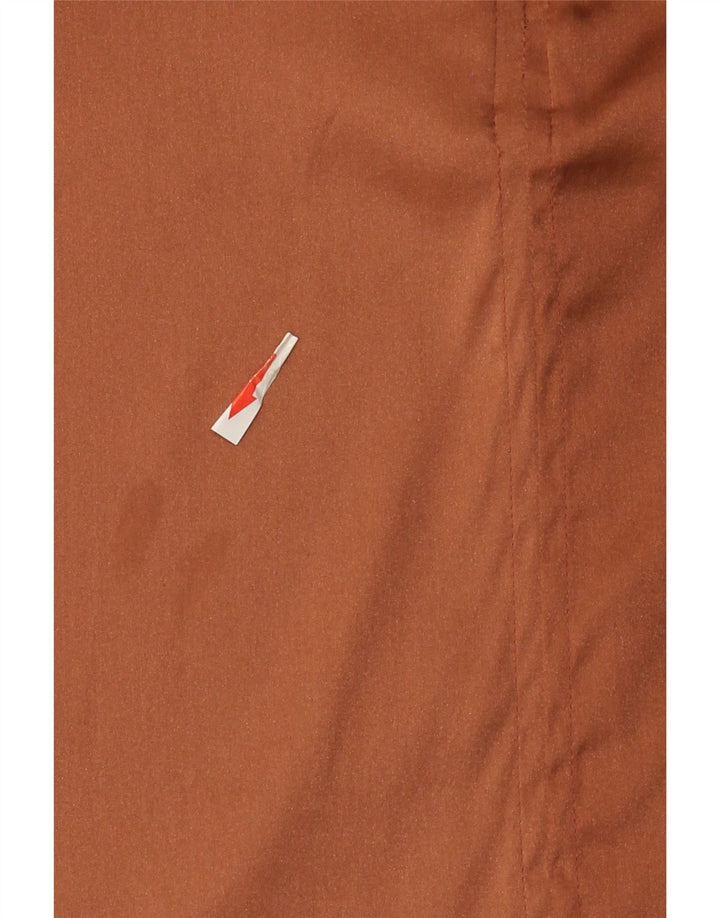 ALYSI Chemisier à manches longues pour femme UK 10 Petite soie marron