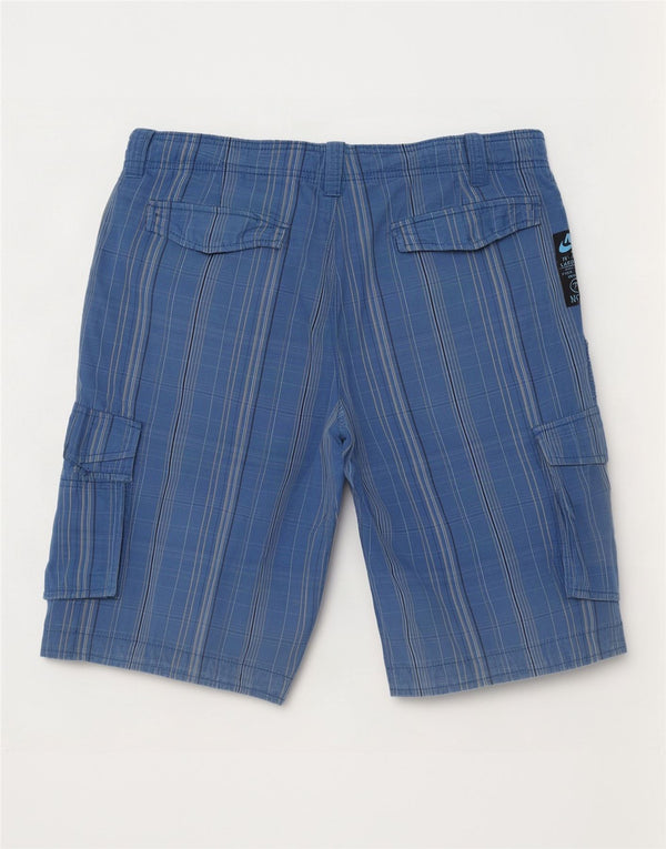 Nike Short cargo W34 en coton à carreaux bleu moyen pour homme
