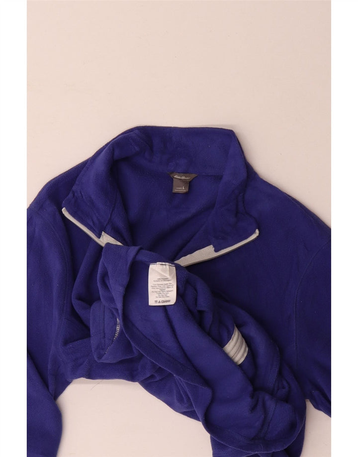 Eddie Bauer Veste polaire pour femme UK 16 Large Violet Polyester