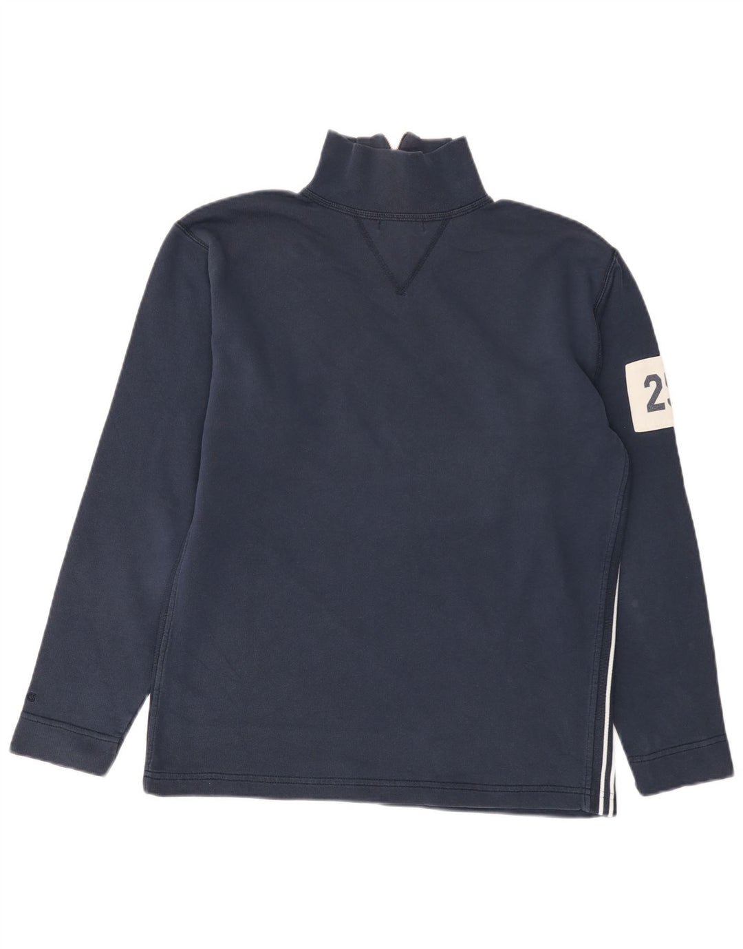 Asics Sweat-shirt à col zippé pour hommes, petit, bleu marine
