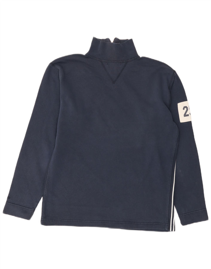 Asics Sweat-shirt à col zippé pour hommes, petit, bleu marine