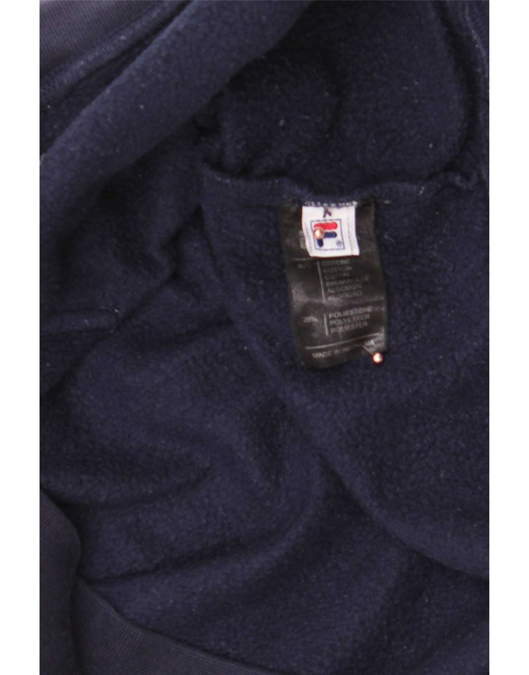 Fila Pull à Capuche Graphique Homme Bleu Marine Moyen Coton