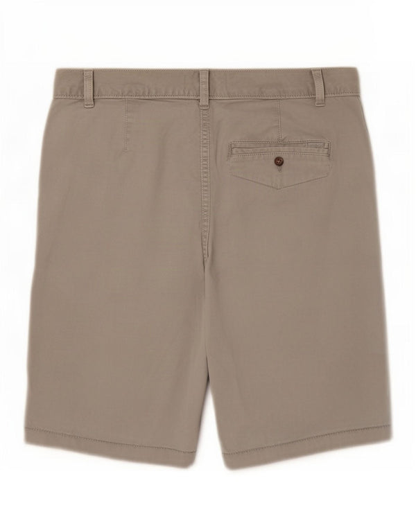 Marks & Spencer Womens Chino Shorts UK 14 Large W32 Grey Cotton