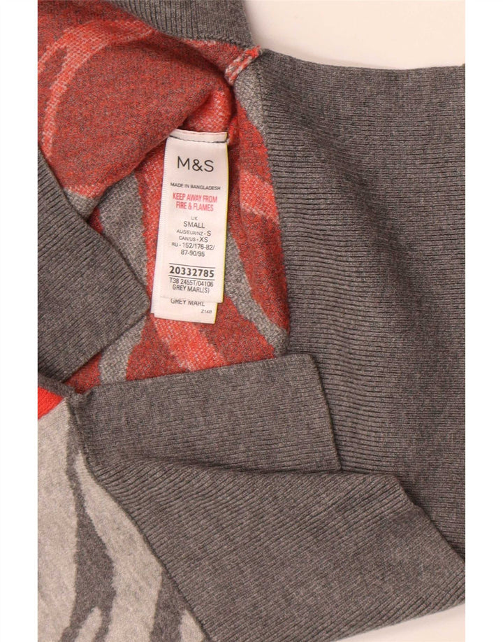 Marks & Spencer Pull col roulé pour femme UK 8 Small Gris