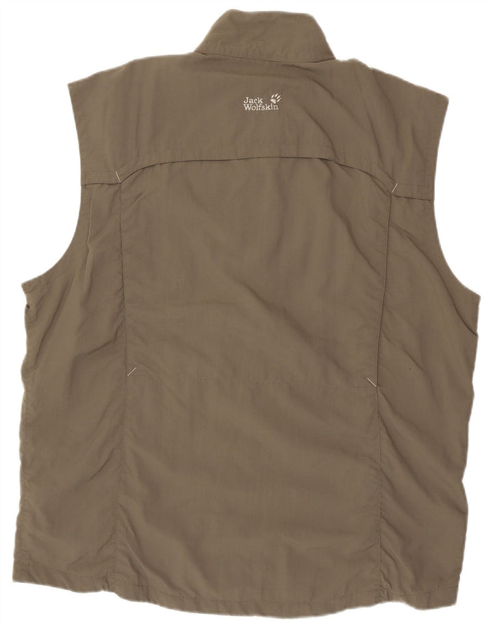 JACK WOLFSKIN Veste de survêtement sans manches pour homme UK 46/48 2XL Gris