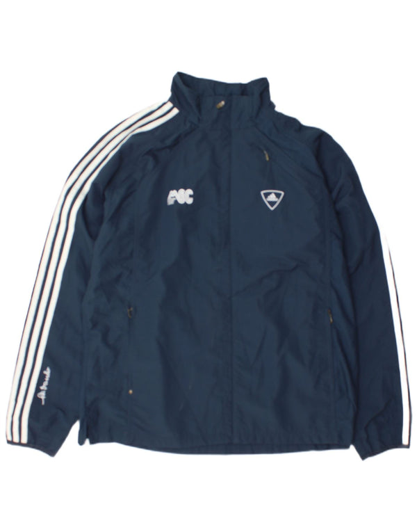 Adidas Veste de survêtement pour homme UK 44/46 Large Bleu marine Colourblock
