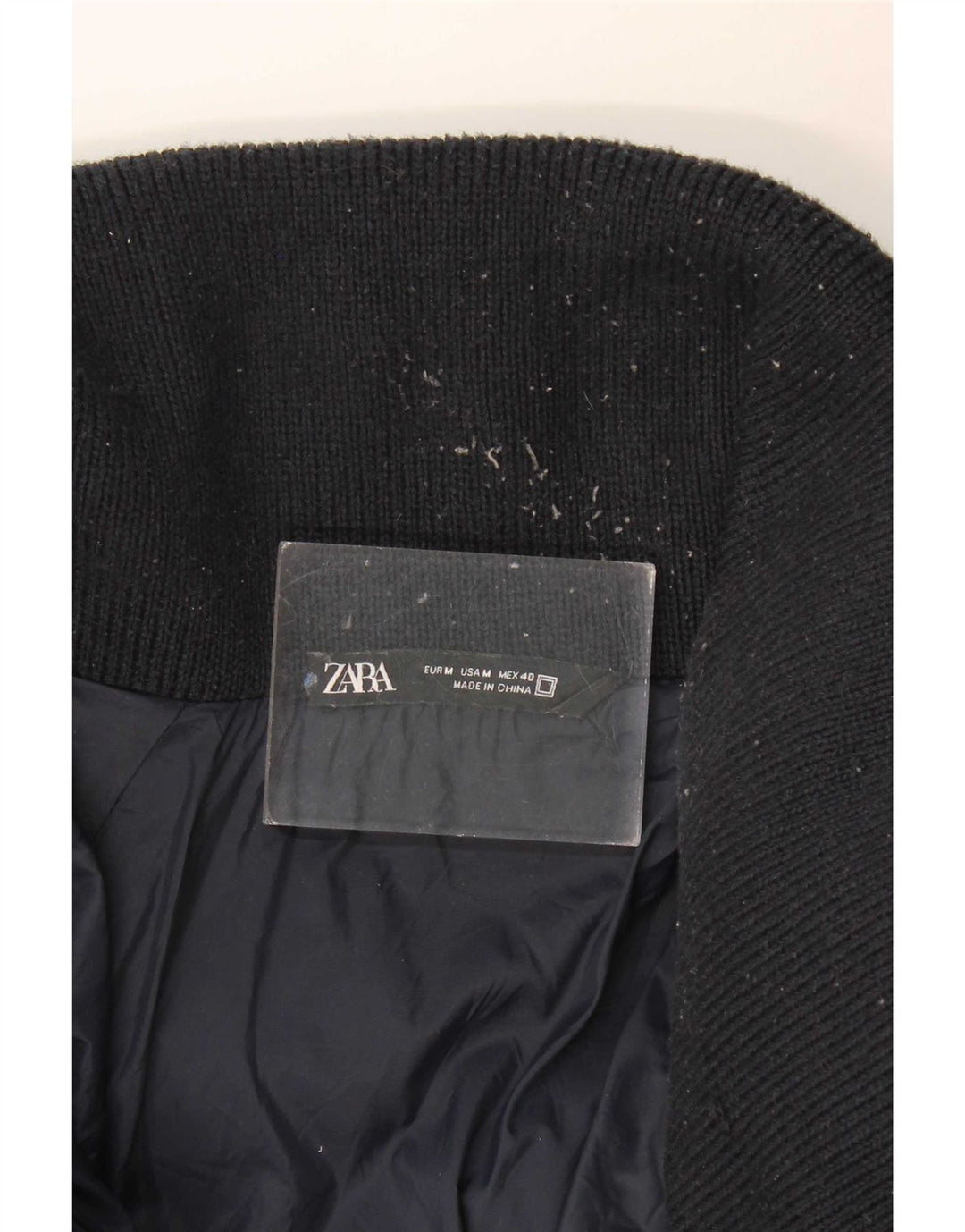 Zara Veste matelassée coupe ample pour homme UK 38 Bleu marine moyen