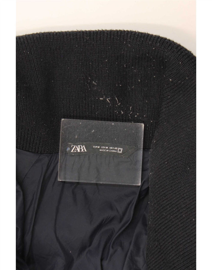 Zara Veste matelassée coupe ample pour homme UK 38 Bleu marine moyen