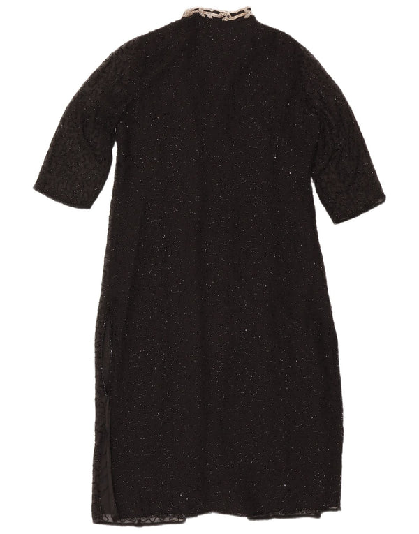 Jacques Vert Cardigan de soirée à manches 3/4 pour femme UK 12 Noir moyen