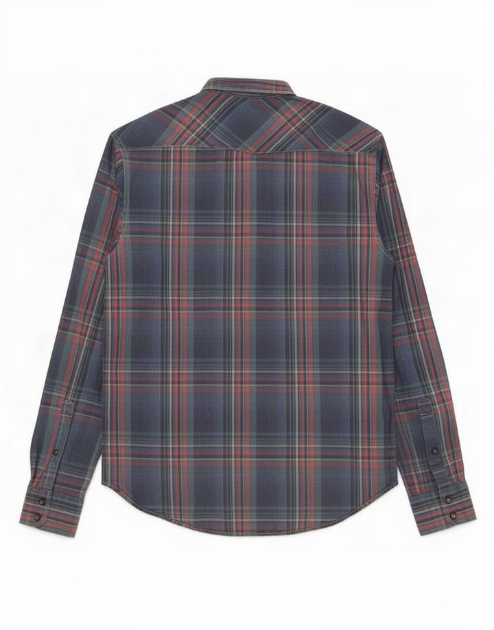 Scotch & Soda Chemise en Flanelle Homme Bleu Moyen à Carreaux