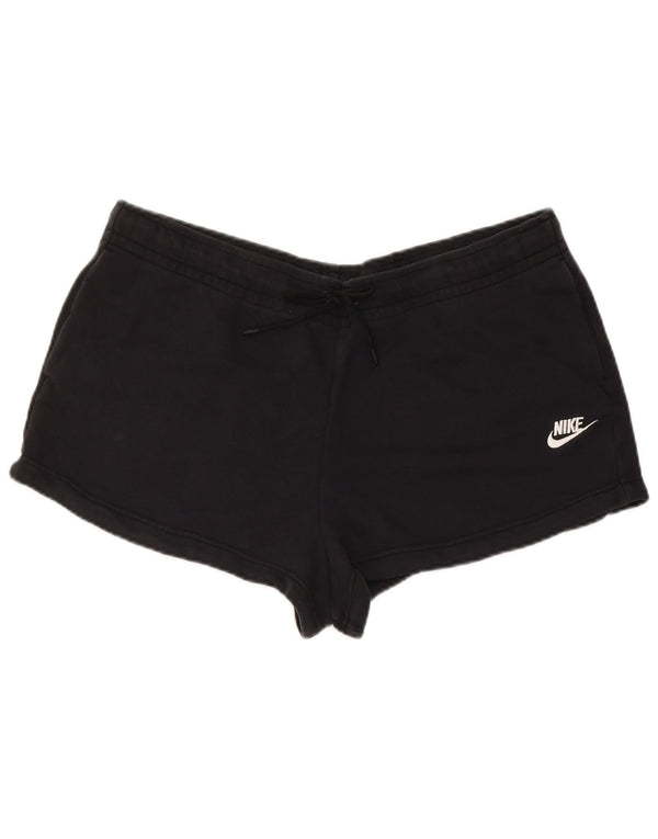Nike Short de sport pour femme UK 16 Large Noir Coton