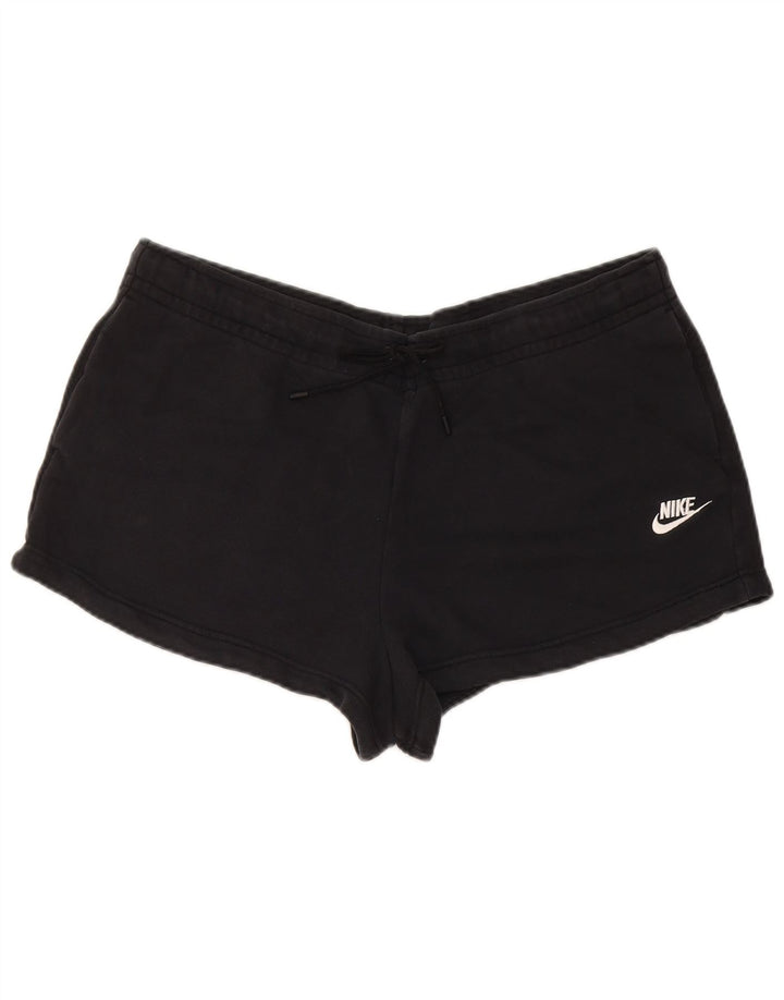 Nike Short de sport pour femme UK 16 Large Noir Coton
