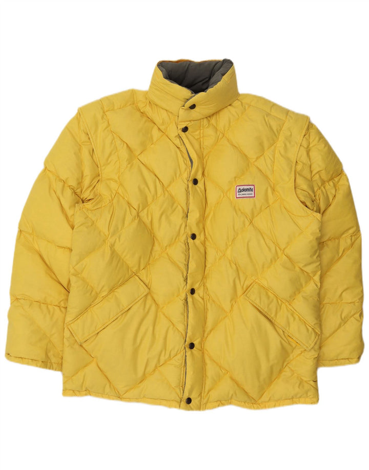 DOLOMITE Veste matelassée réversible à capuche pour homme UK 38 Jaune moyen