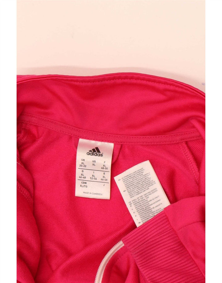 Adidas Veste de survêtement pour femme UK 20/22 XL Rose Polyester
