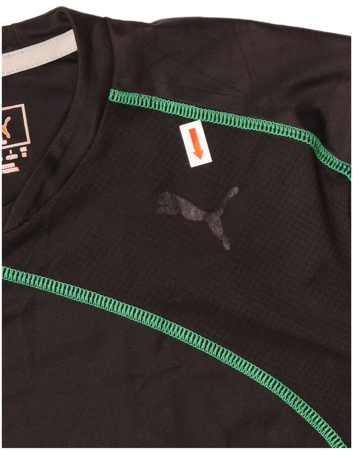 PUMA T-Shirt Homme Noir Moyen Polyester