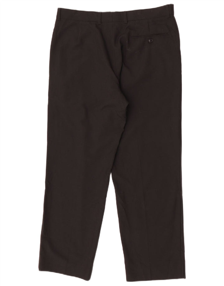 Marks & Spencer Pantalon Chino Droit Homme W34 L29 Noir Polyester