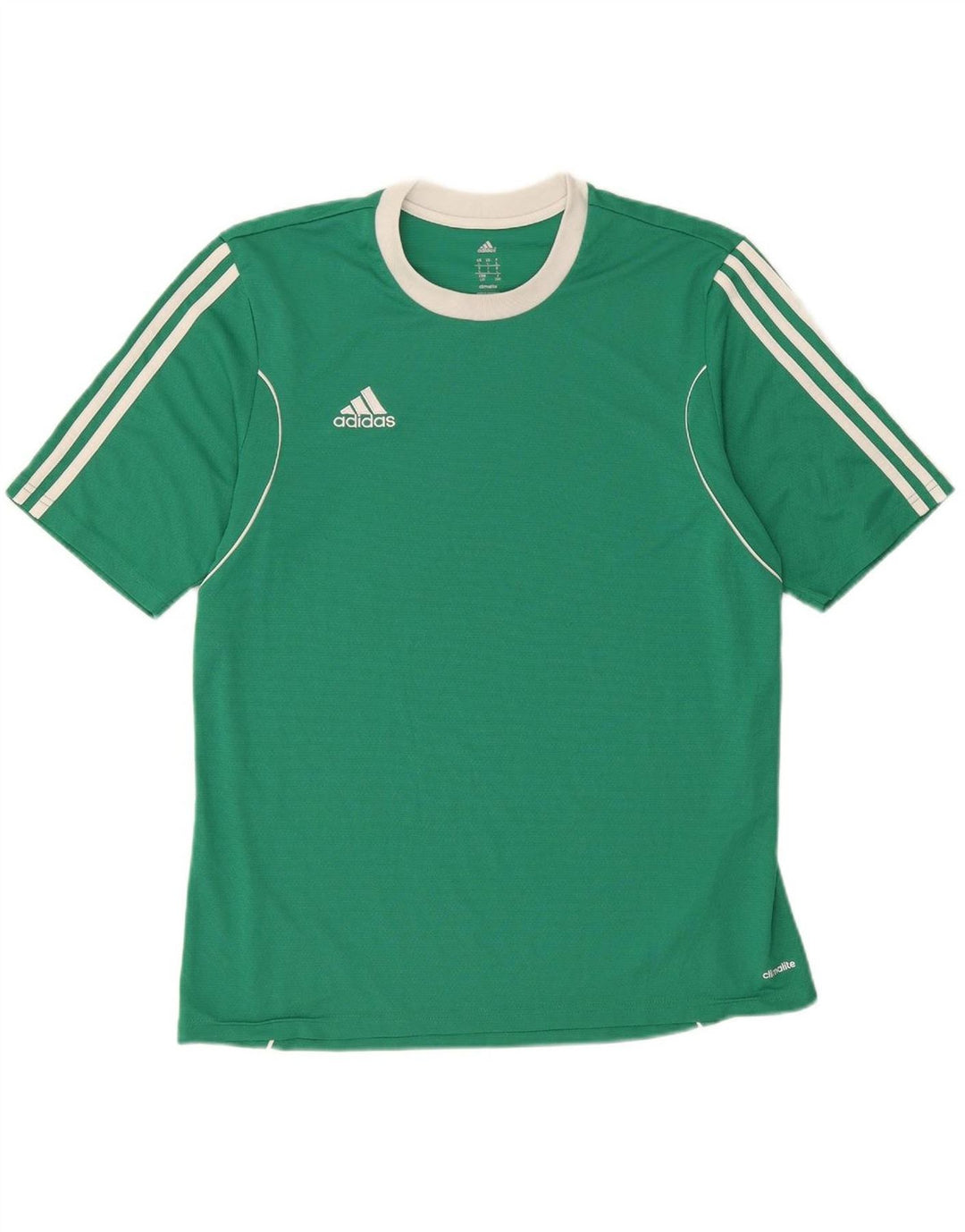 ADIDAS Mens Climalite T-Shirt Top Large Green Polyester