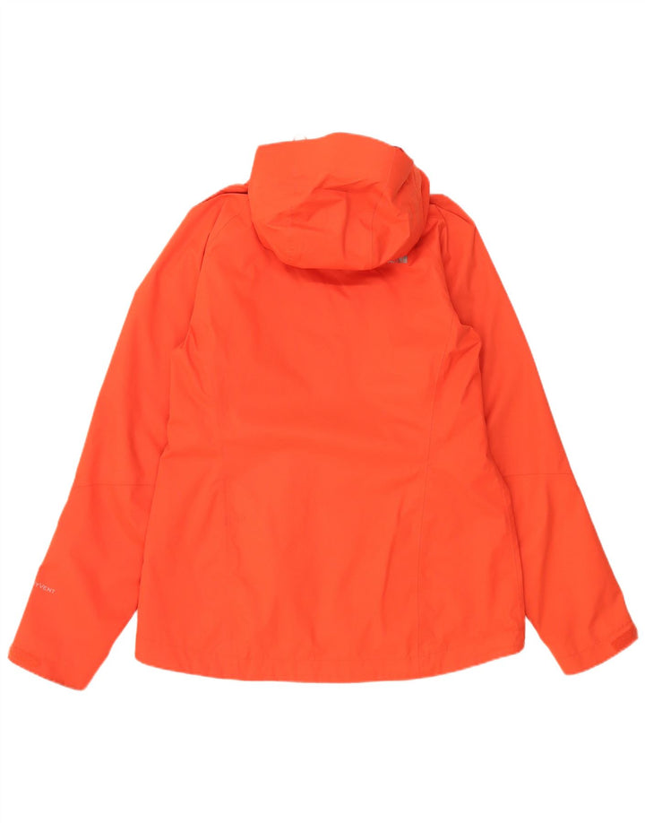 The North Face Veste de pluie à capuche pour femme UK 14 Orange moyen Polyester