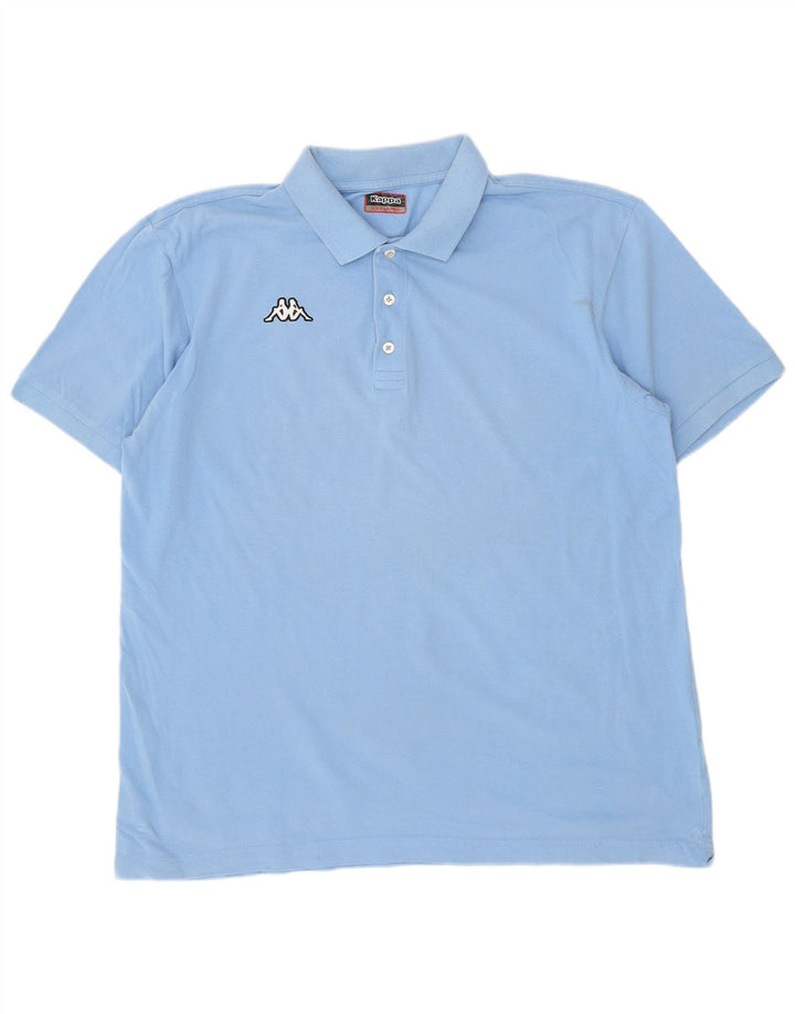 KAPPA Mens Polo Shirt 3XL Blue Cotton