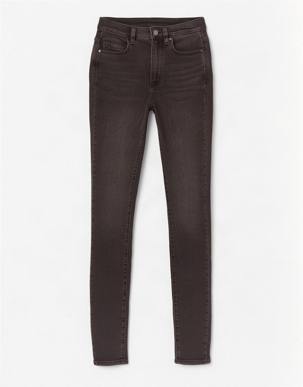 Massimo Dutti Jean skinny pour femme EU 34 2XS W24 L30 Noir Coton