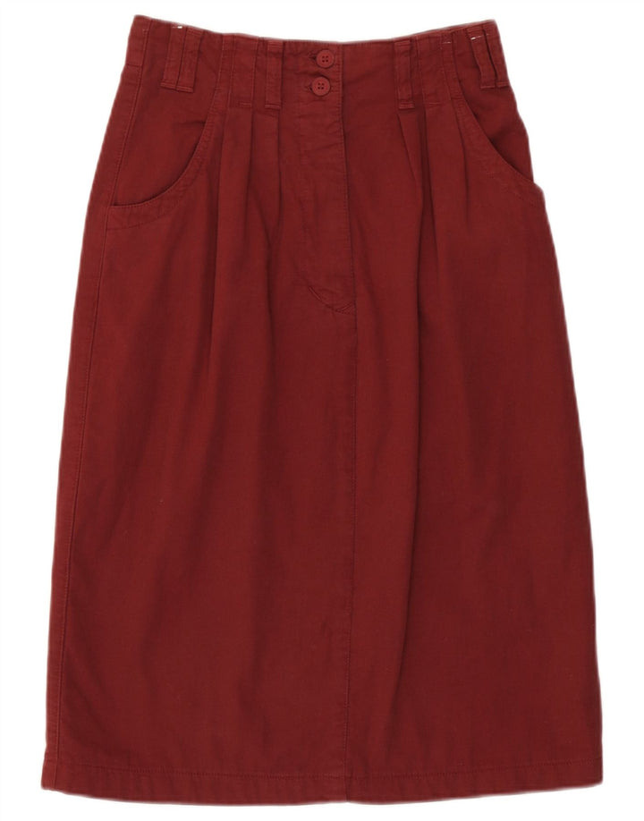 jupe midi femme vintage IT 40 coton bordeaux moyen