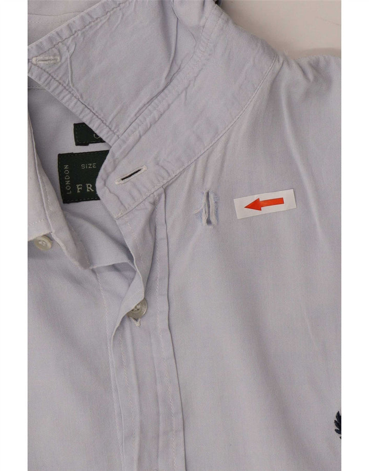 Fred Perry Chemise coupe slim pour homme Petit Bleu