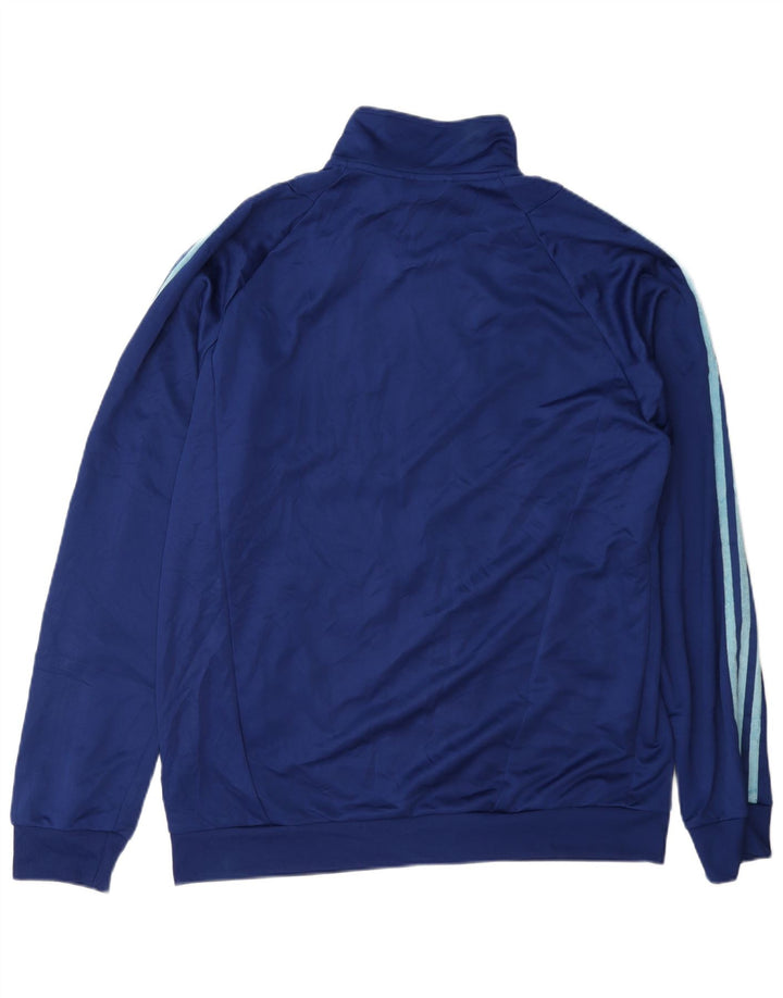 Adidas Hommes Aeroready Survêtement Top Veste Grand Bleu Colorblock Polyester