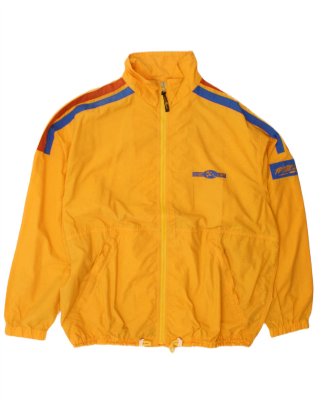 Mito Veste de survêtement pour homme en coton color block Jaune Taille L