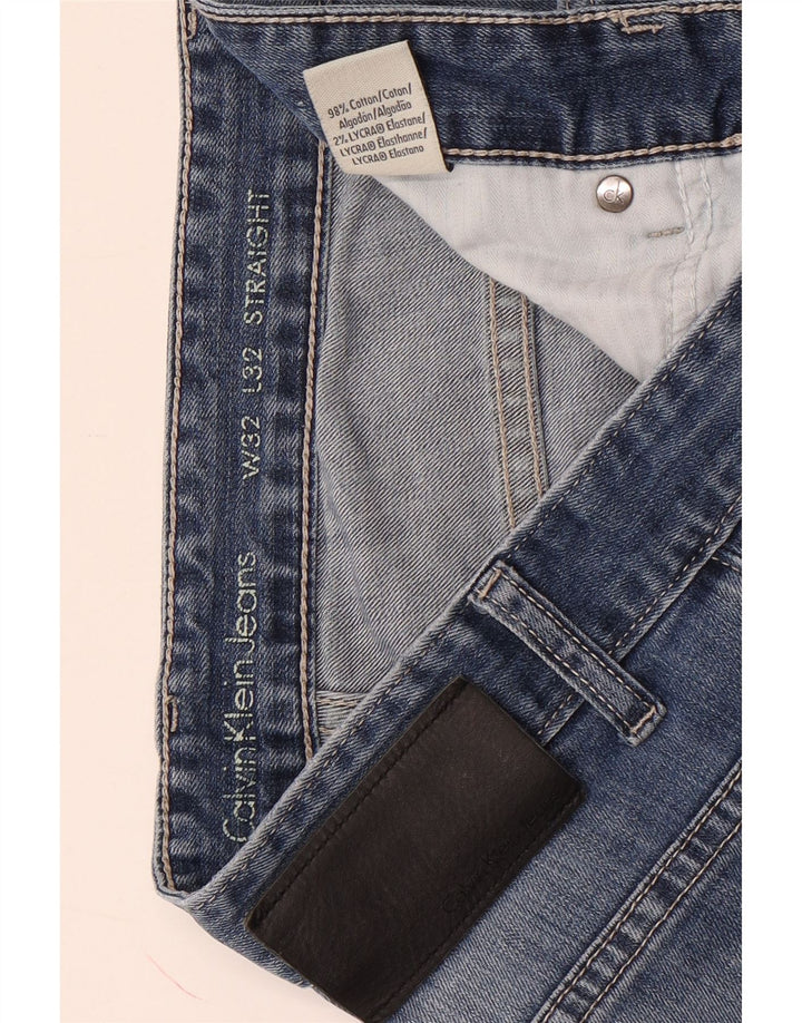 Calvin Klein Jean droit homme W32 L32 bleu coton