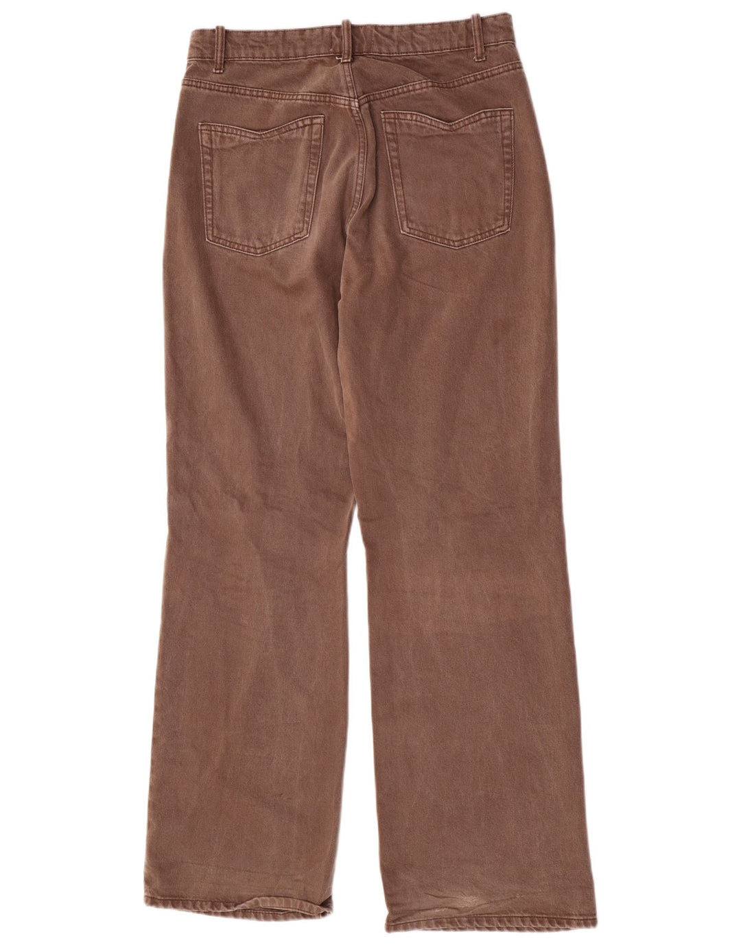 Zara Femme Jean Droit W30 L33 Marron Coton