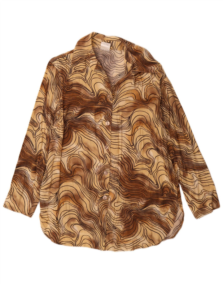 Kohlhaas Chemisier Femme EU 40 Marron Moyen Tie Dye Viscose