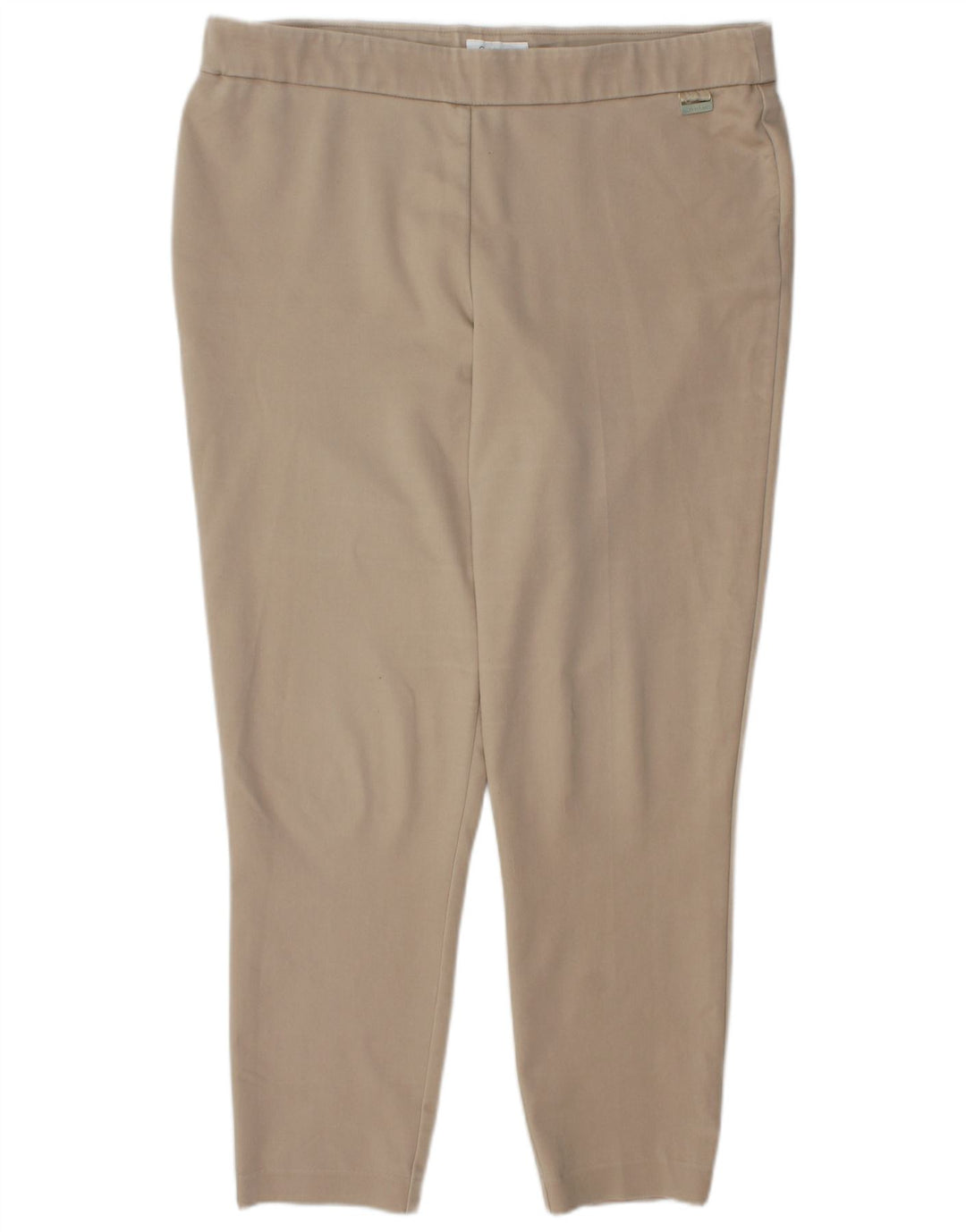 CALVIN KLEIN Pantalon Legging Femme XL W36 L28 Beige Coton