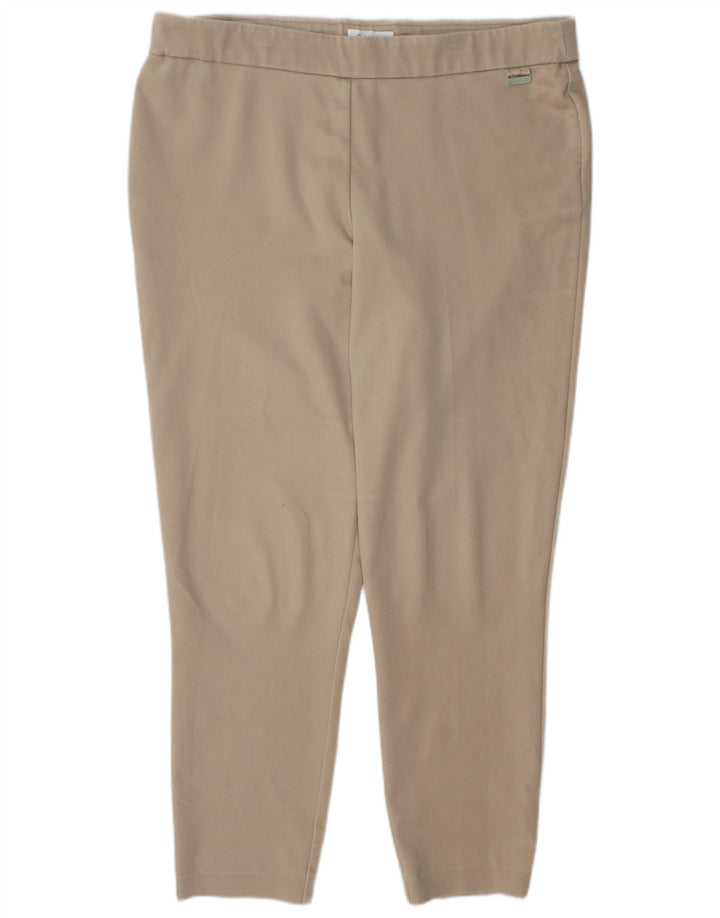 CALVIN KLEIN Pantalon Legging Femme XL W36 L28 Beige Coton
