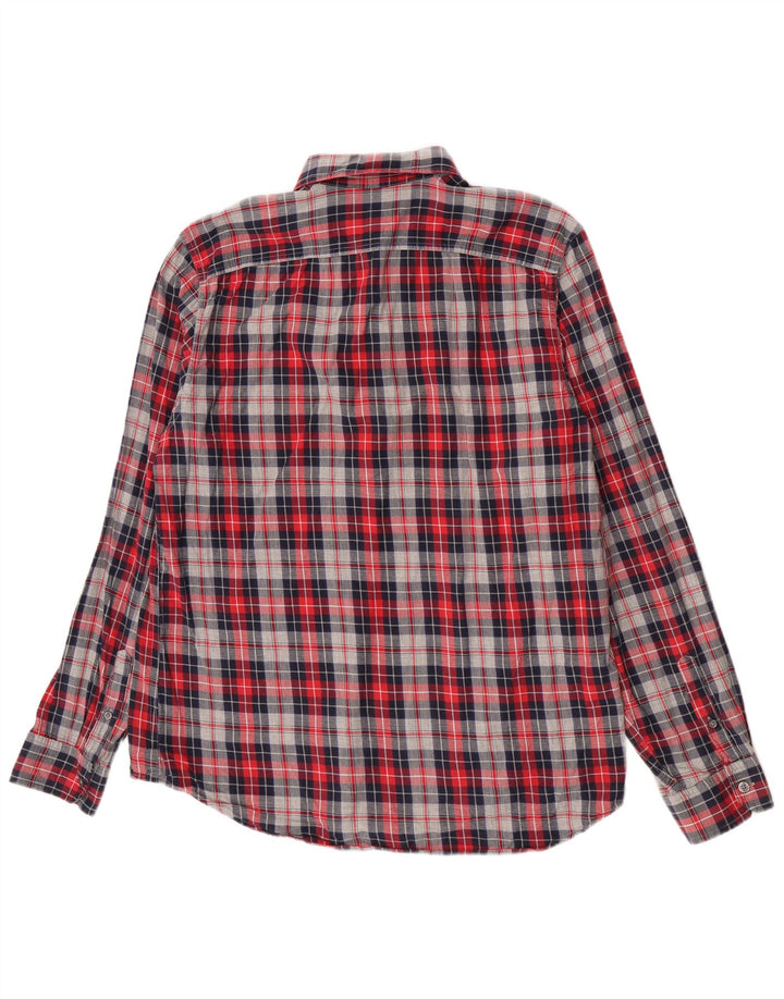 Gap Chemise Flanelle Homme Grand Carreau Rouge Coton