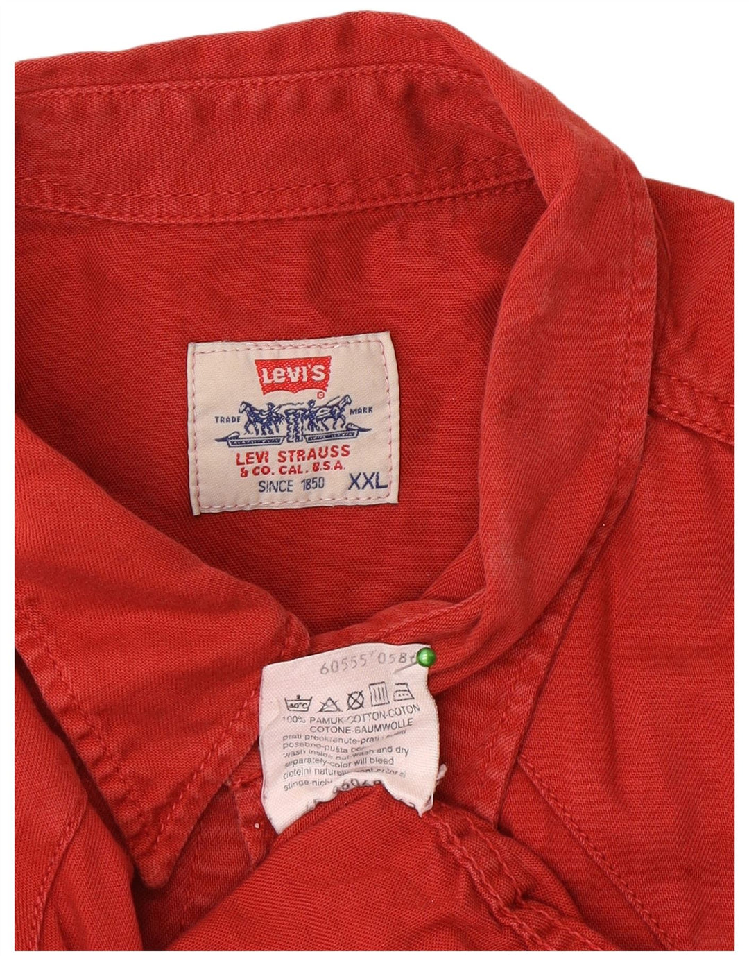 Levi's Chemise Homme 2XL Rouge Coton