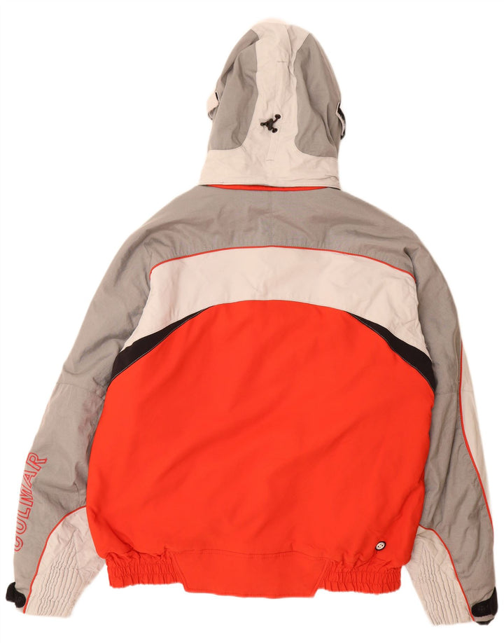 Colmar Veste de ski à capuche graphique pour hommes IT 54 Large Red Colourblock Polyamide