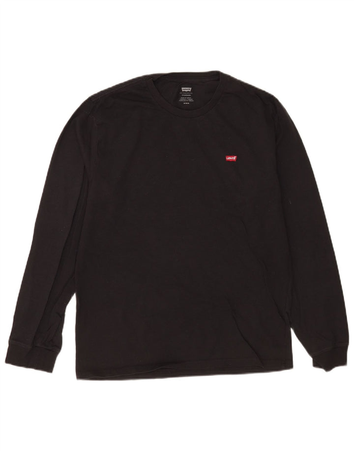 Levi's Top Standard Manches Longues Homme Noir Moyen Coton