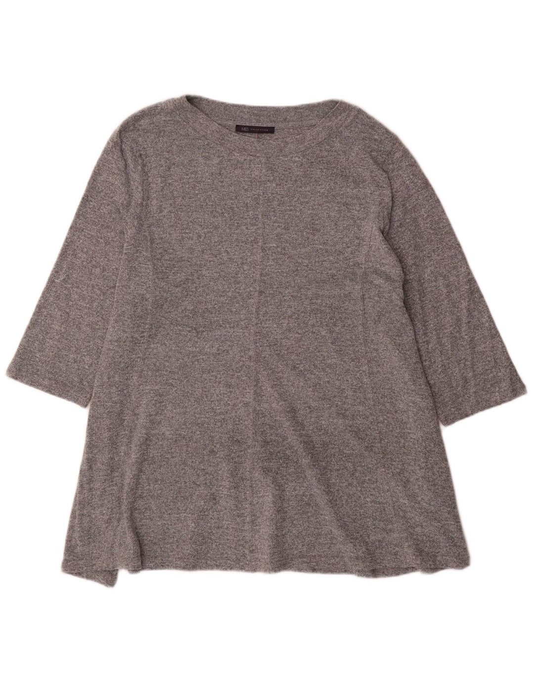 Marks & Spencer Pull col bateau pour femme UK 22 3XL Gris moucheté