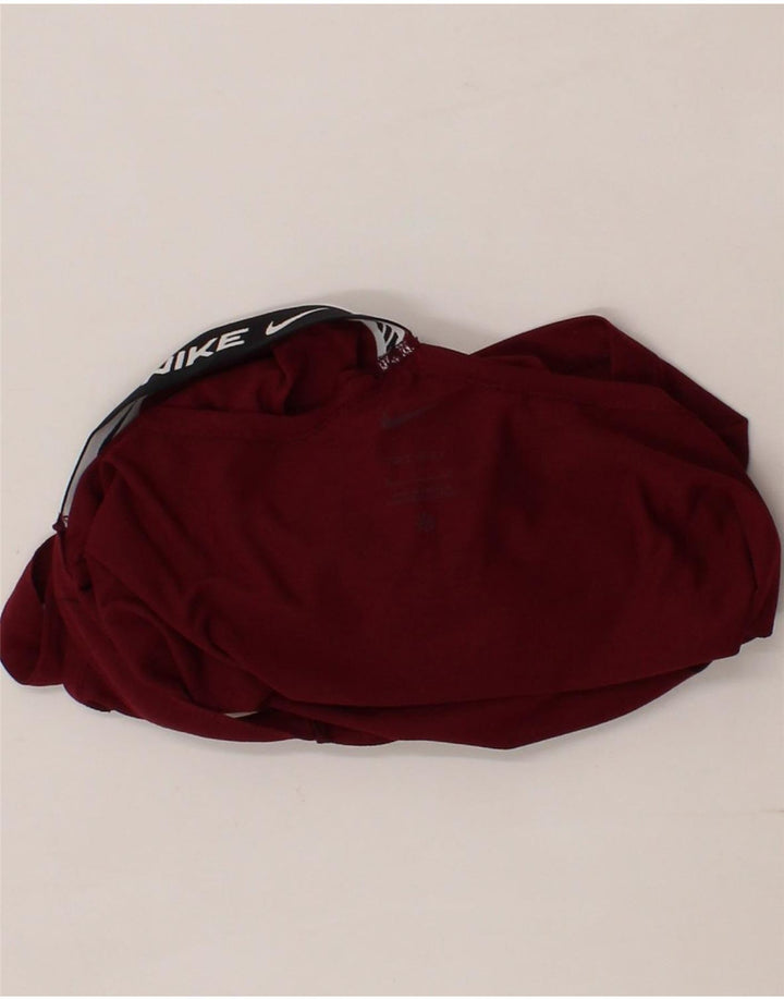 NIKE Womens Vest Top UK 10 Small Burgundy Polyester Vintage Nike and Second-Hand Nike from Messina Hembry 