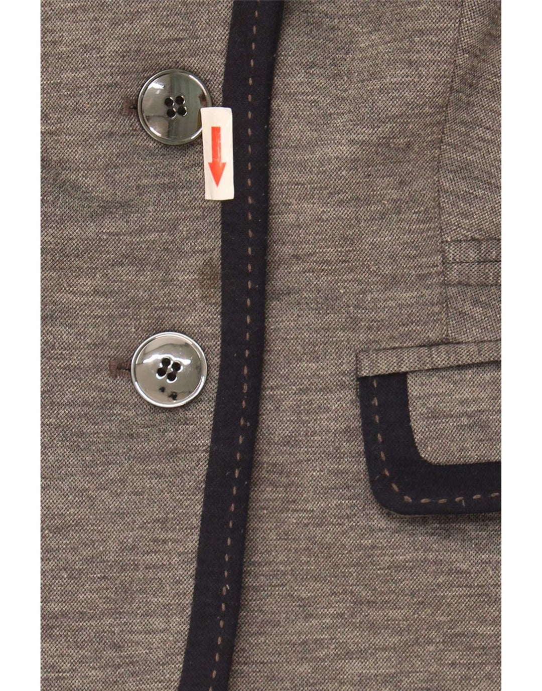 Marks & Spencer Veste blazer autographe à 2 boutons pour femme UK 12 Gris moyen