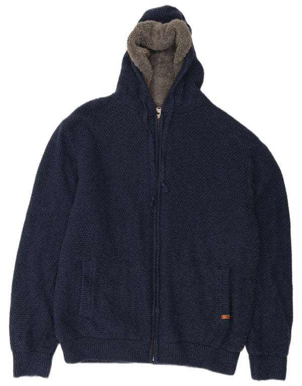 Saltrock Cardigan à capuche pour homme 2XL Bleu marine Acrylique