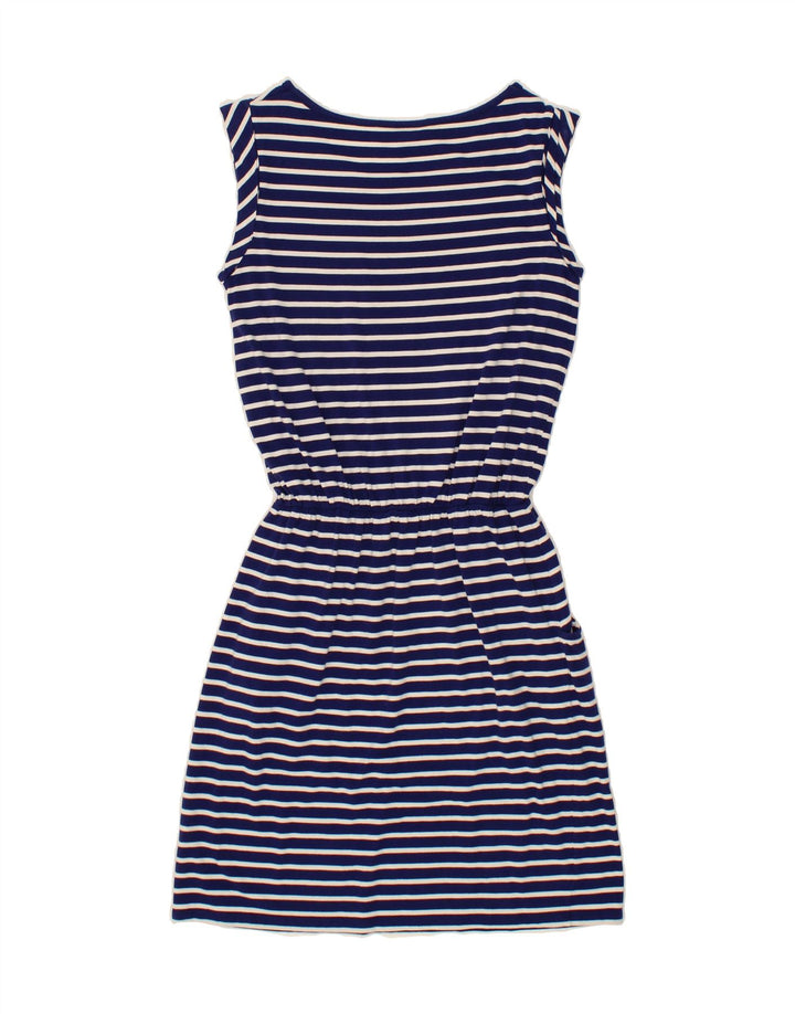 BODEN Womens Basic Dress UK 10 Small Navy Blue Striped Vintage Boden and Second-Hand Boden from Messina Hembry 