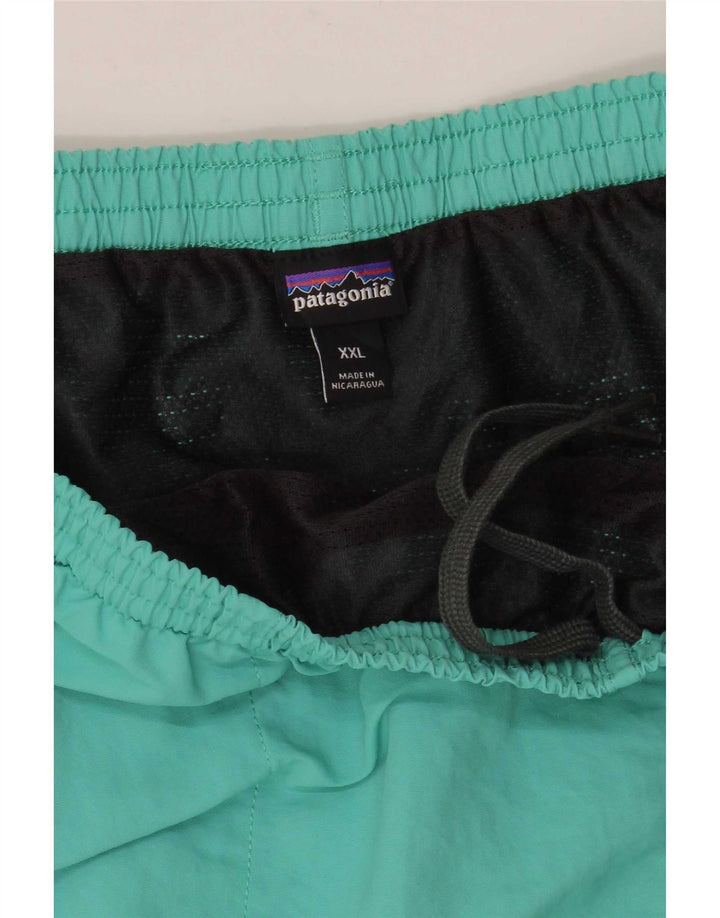 Patagonia Short de sport pour homme 2XL Turquoise Polyester