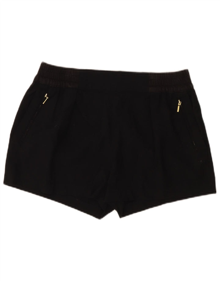 Zara Short décontracté pour femme Large W32 Noir Polyester