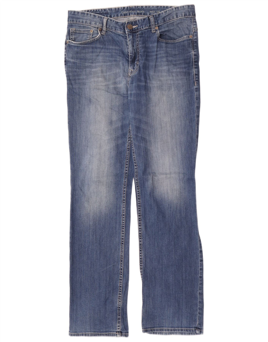Calvin Klein Jean droit homme W32 L32 bleu coton