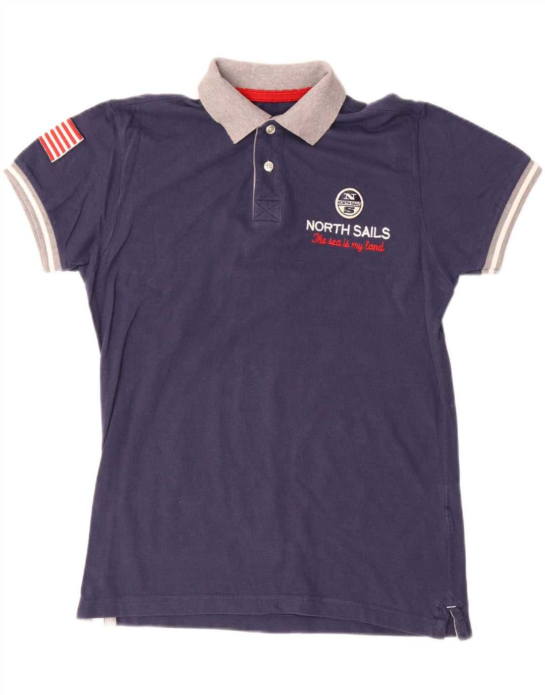 NORTH SAILS Polo Graphique Homme Petit Bleu Marine Colorblock
