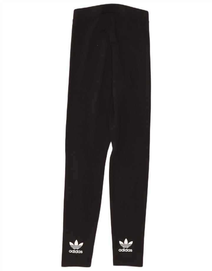 Adidas Leggings graphiques pour femmes UK 8 Small Noir Polyester