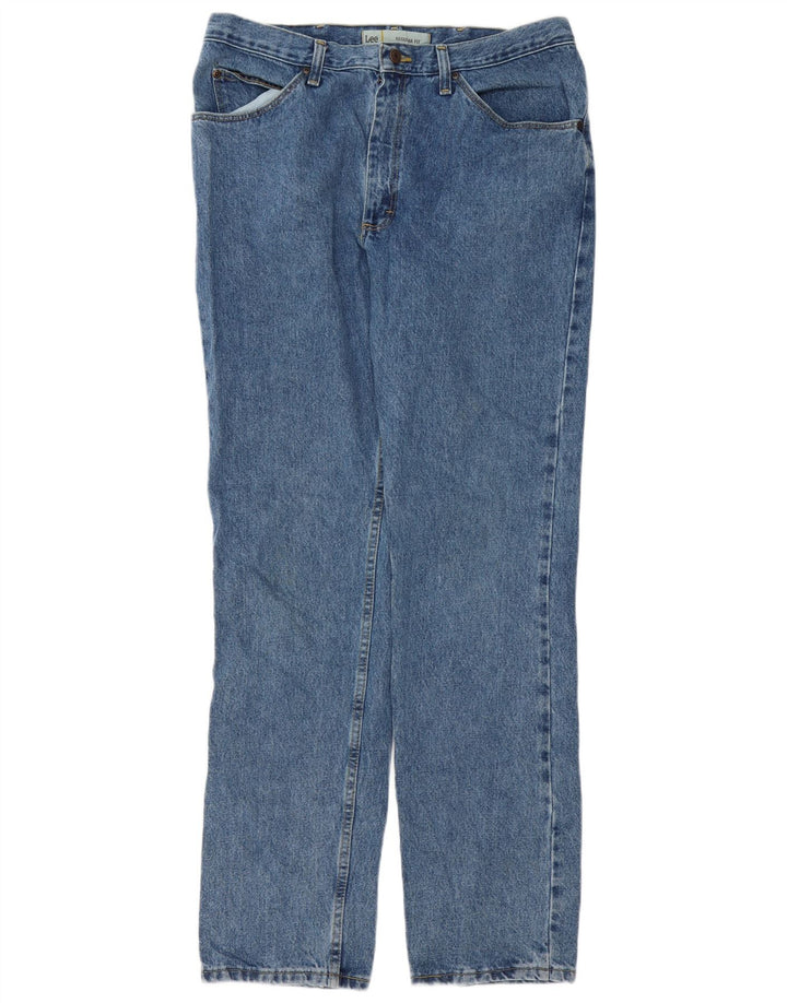 Lee Jean droit coupe droite W36 L34 homme bleu coton