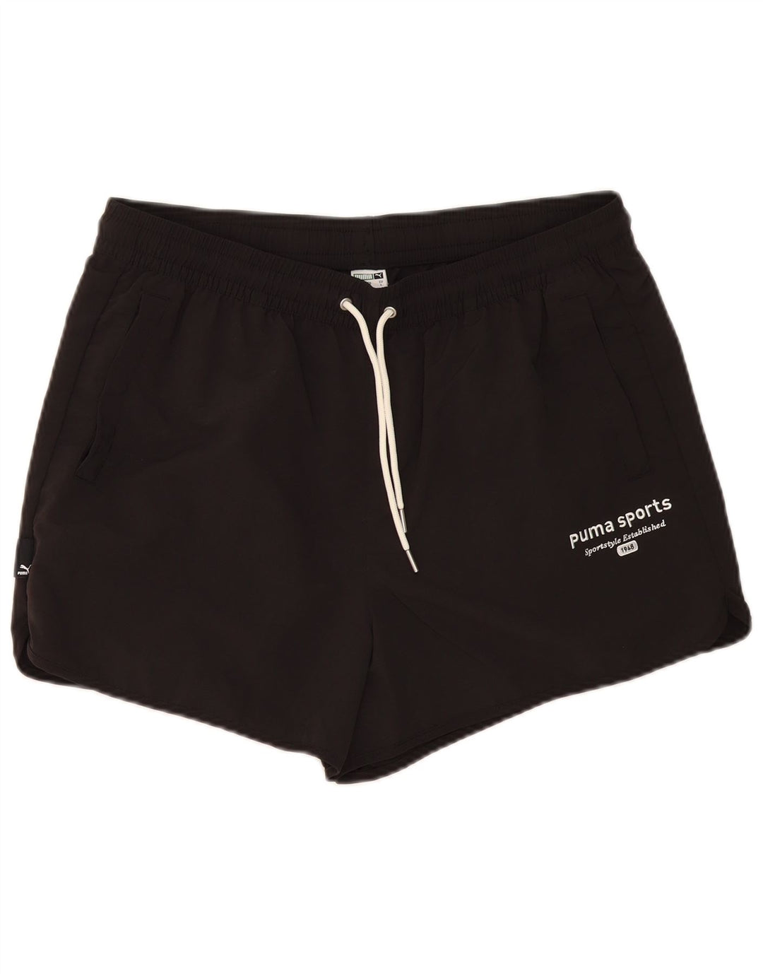 Puma Short de Sport Homme Large Noir Nylon